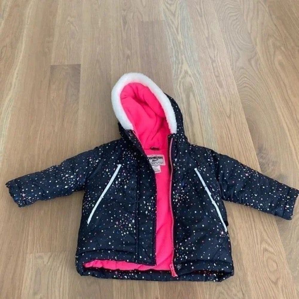 Oshkosh space print winter jacket 18M